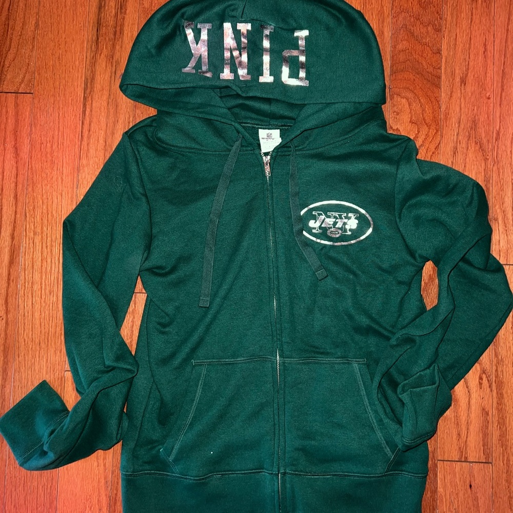 RARE VS PINK NY JETS ZIP UP